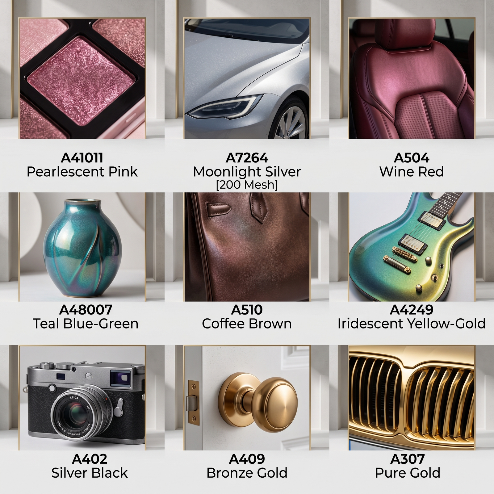 automotive refinish paint with color-matched pearlescent pigment