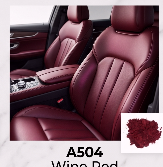 artificial leather finishing with pearlescent pigment coating
