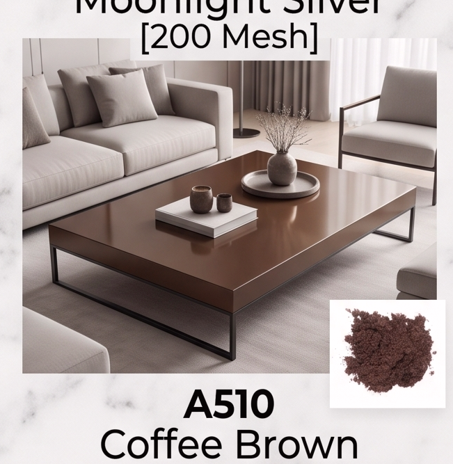 powder coating outdoor furniture with heat resistant pearlescent pigment
