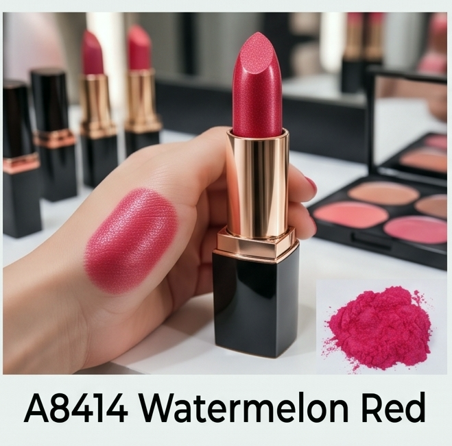 lip gloss liquid lipstick with pearlescent pigment effect