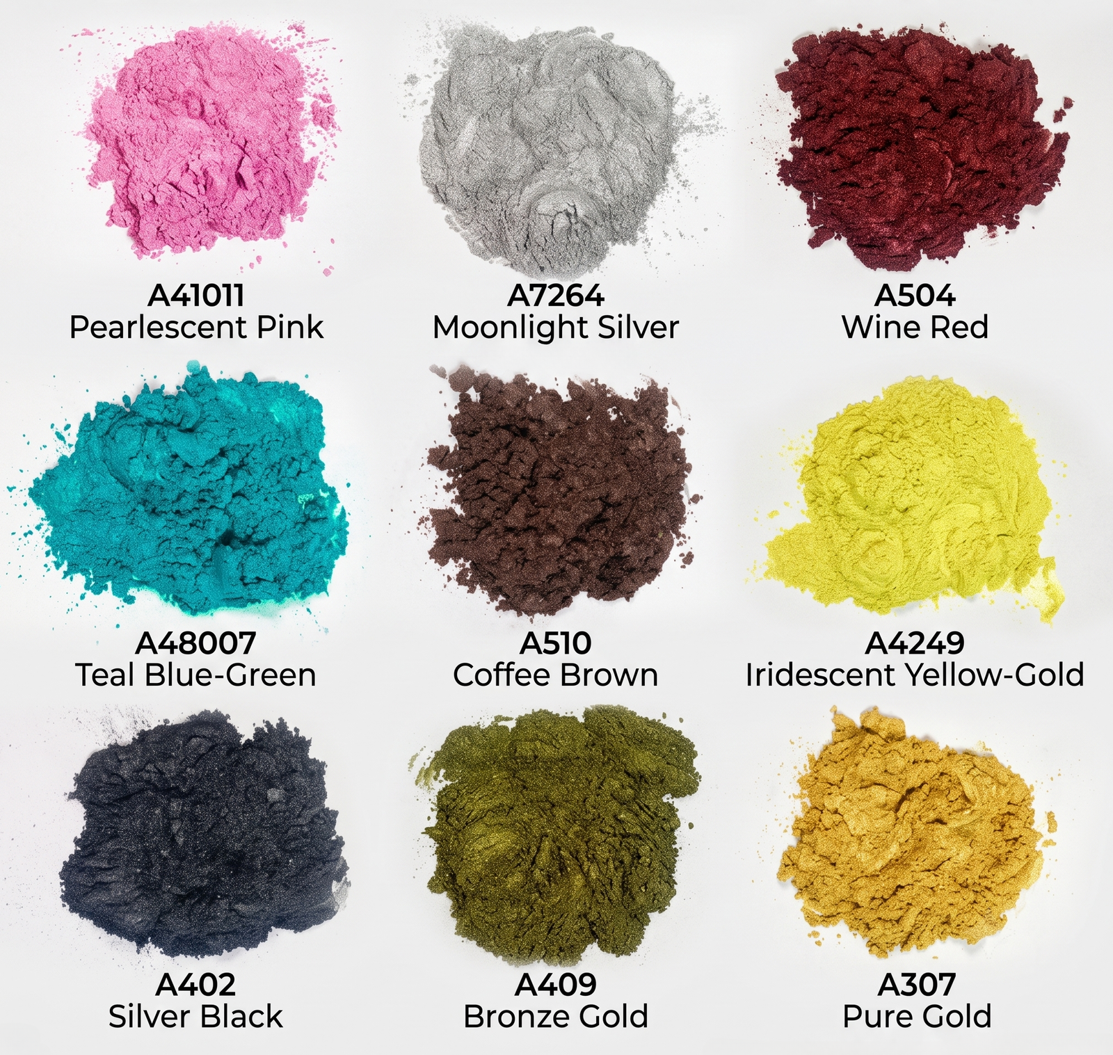  Pearlescent pigments for plastic injection molding and packaging